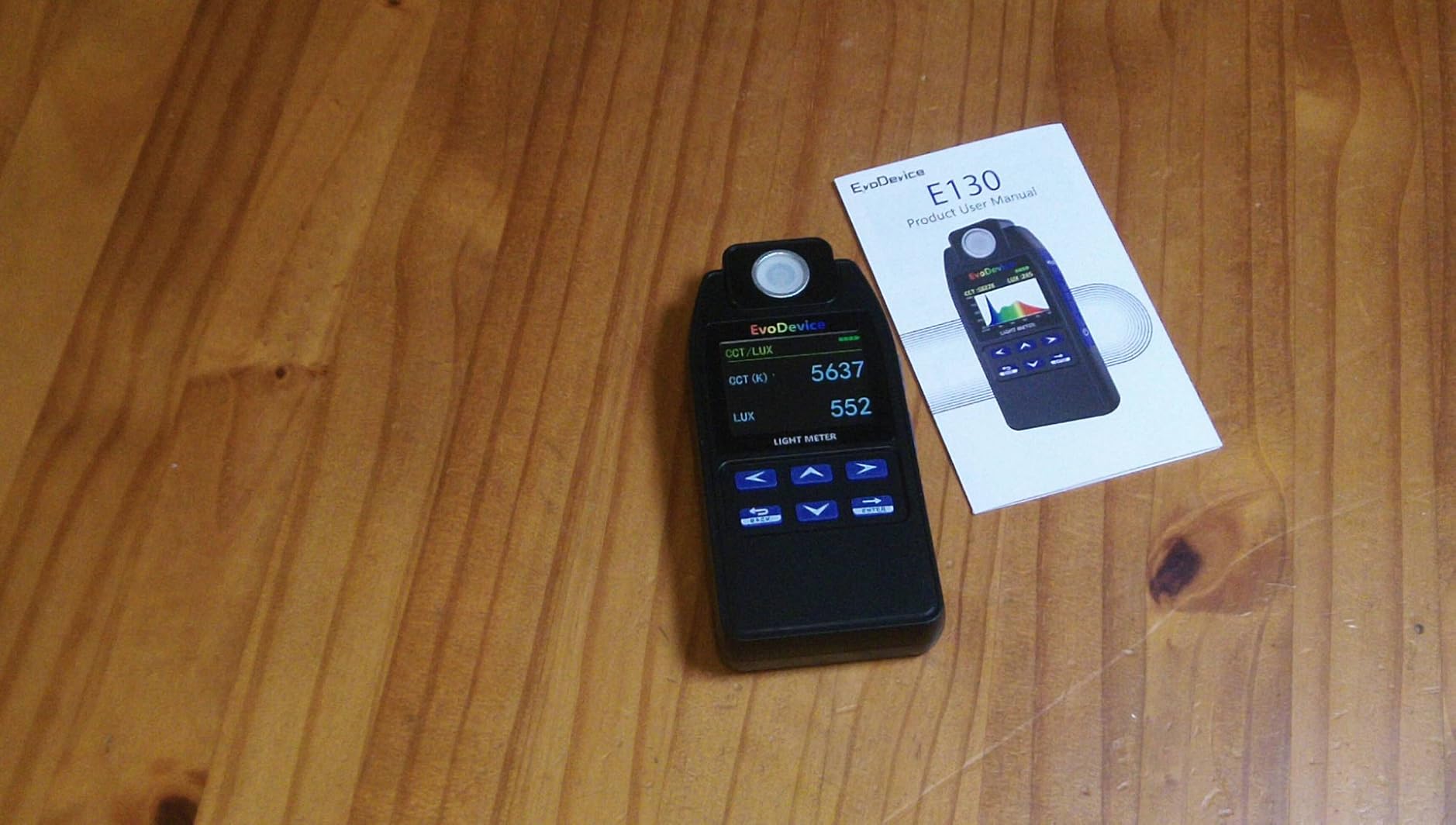 E130 Light Meter - Accurate Lux & Color Temperature (CCT) for Any Light Source, 99-Point Light Mapping, Hold Freeze, Spectrum Mode Accurate for 420/450nm White LEDs customer photo 2