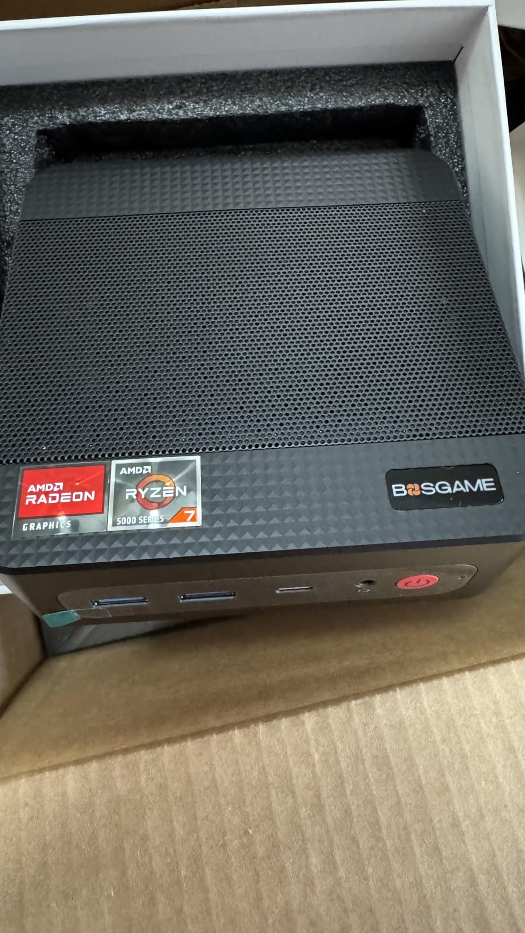 BOSGAME E5 11 Pro Mini PC, AMD Ryzen 5300U 4C/8T, 8GB DDR4 256GB M.2 SSD, 2.5GbE Dual LAN, Triple Displays 4K 60Hz, Wi-Fi 5, BT 5.0 customer photo 2