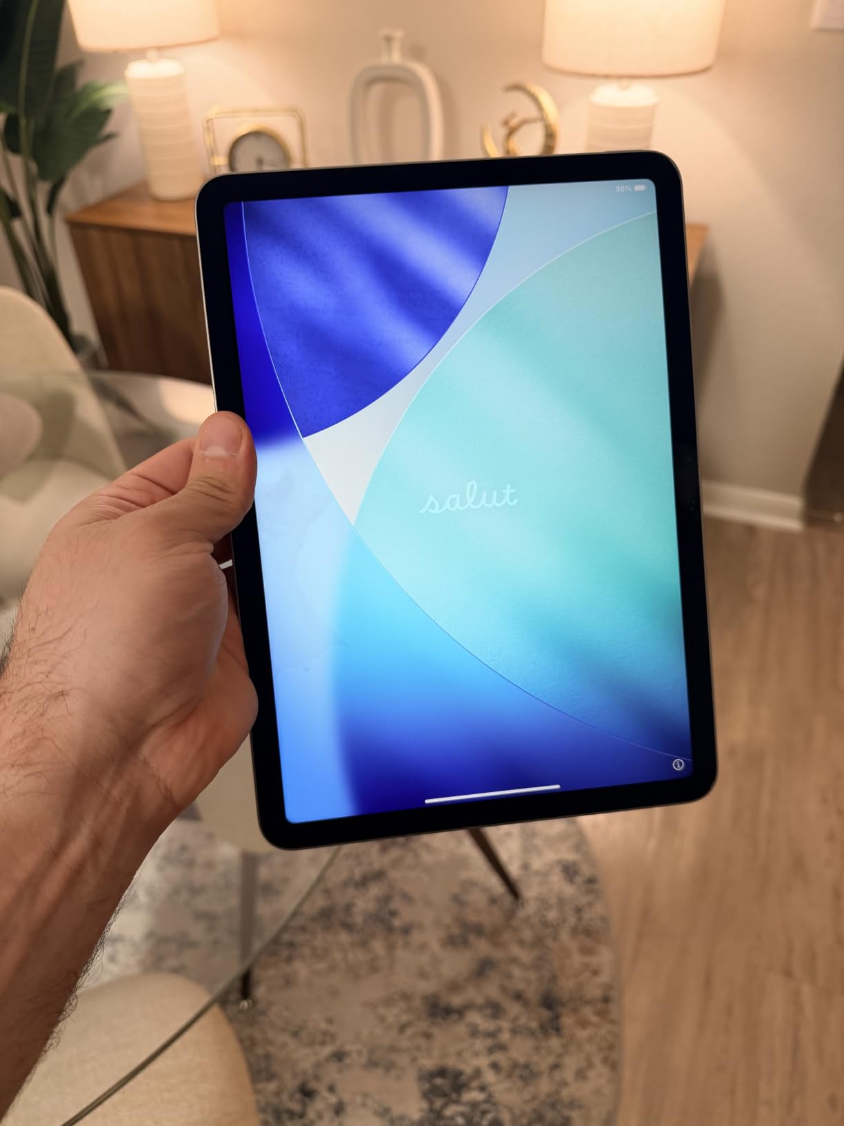 Apple iPad Air 11-inch (M4): Liquid Retina Display, 128GB, 12MP Front/Back Camera, Wi-Fi 7 with Apple N1, Touch ID, All-Day Battery Life - Space Gray customer photo 1