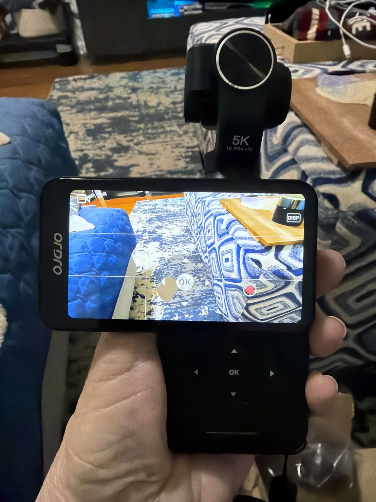 ORDRO M5 Pocket Camera Camcorder, 4K 60FPS Video Camera for Vlogging | 3-Axis Stabilization | 3.5 inch Rotatable Touchscreen | Face Tracking | WiFi | Night Vision | with Bracket, Microphone customer photo 2