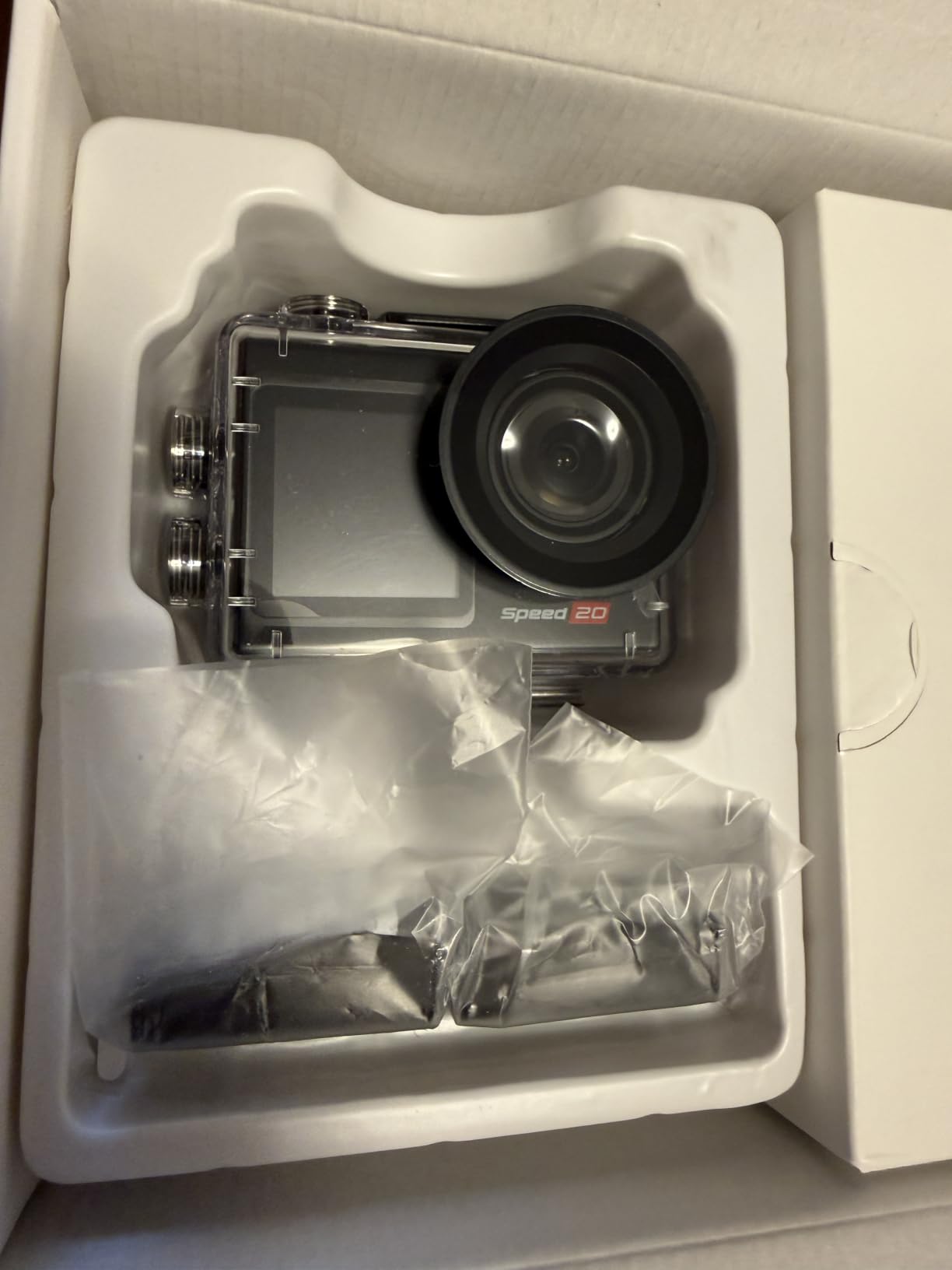4K Action Camera 20MP Touch Screen WiFi EIS 131FT Waterproof | Dual touch screens, 170° wide-angle, 5X zoom, remote control. For snorkeling, biking, helmet. 2 rechargeable batteries. customer photo 1