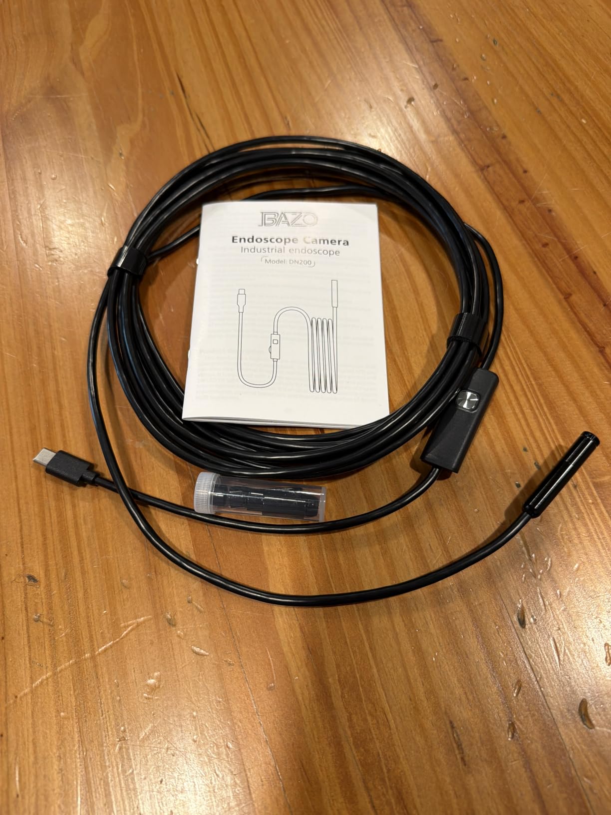 BAZO Endoscope Camera with Light -1920P HD Borescope with 8 Adjustable LEDs | IP67 Waterproof, Inspection Camera for Android & iOS/iPhone, Endoscope Tools with Semi-Rigid Snake Camera- 18.04ft customer photo 1