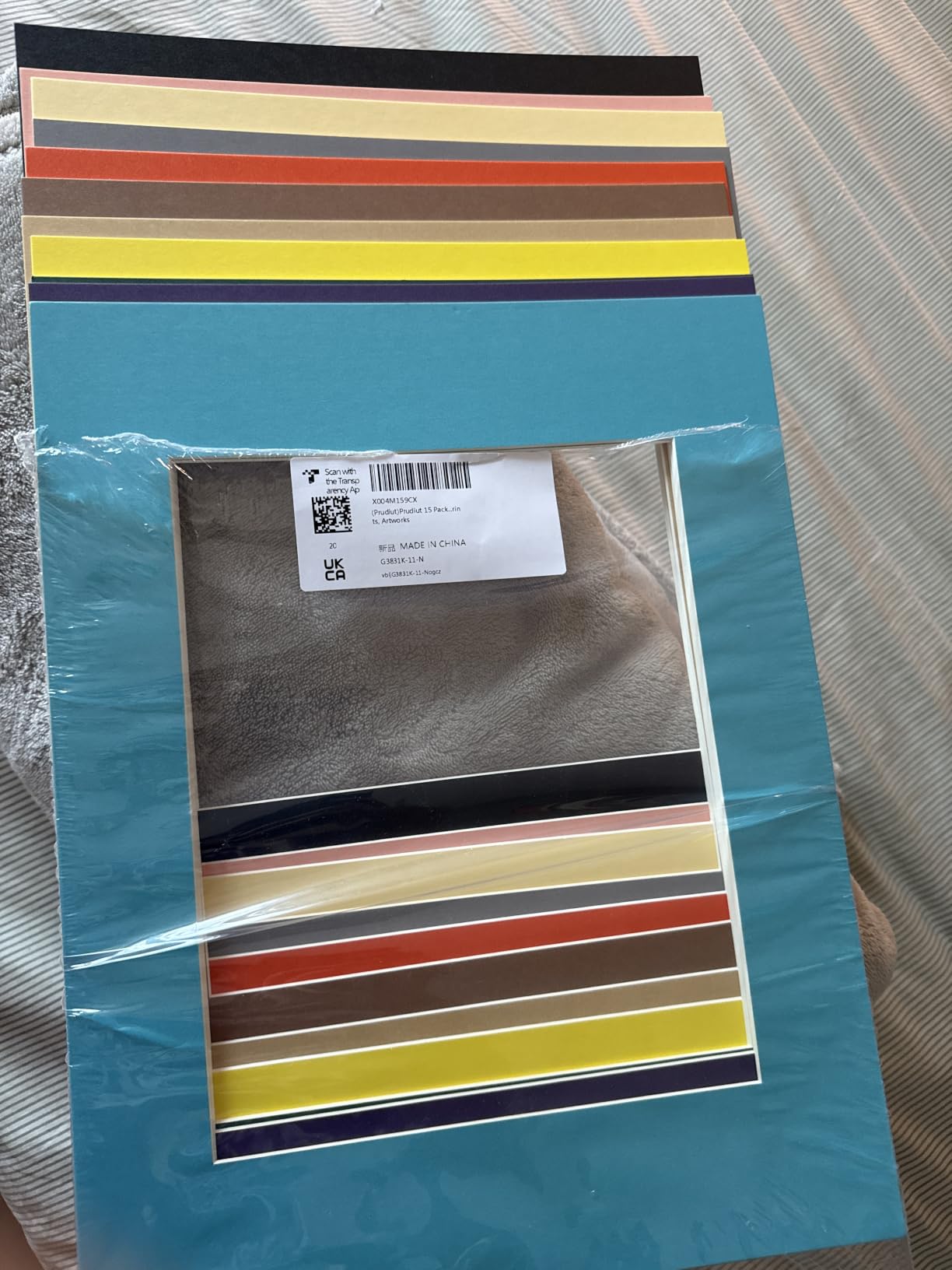 15 Pack Picture Mats, Mixed Colors, 5x7 8x10 11x14 Frame Mattes | Bevel Cut Mat Boards, 1.2 mm Thick, Fits 4x6 5x7 8x10 Photos, for Frames, Prints, Artwork and Display customer photo 2
