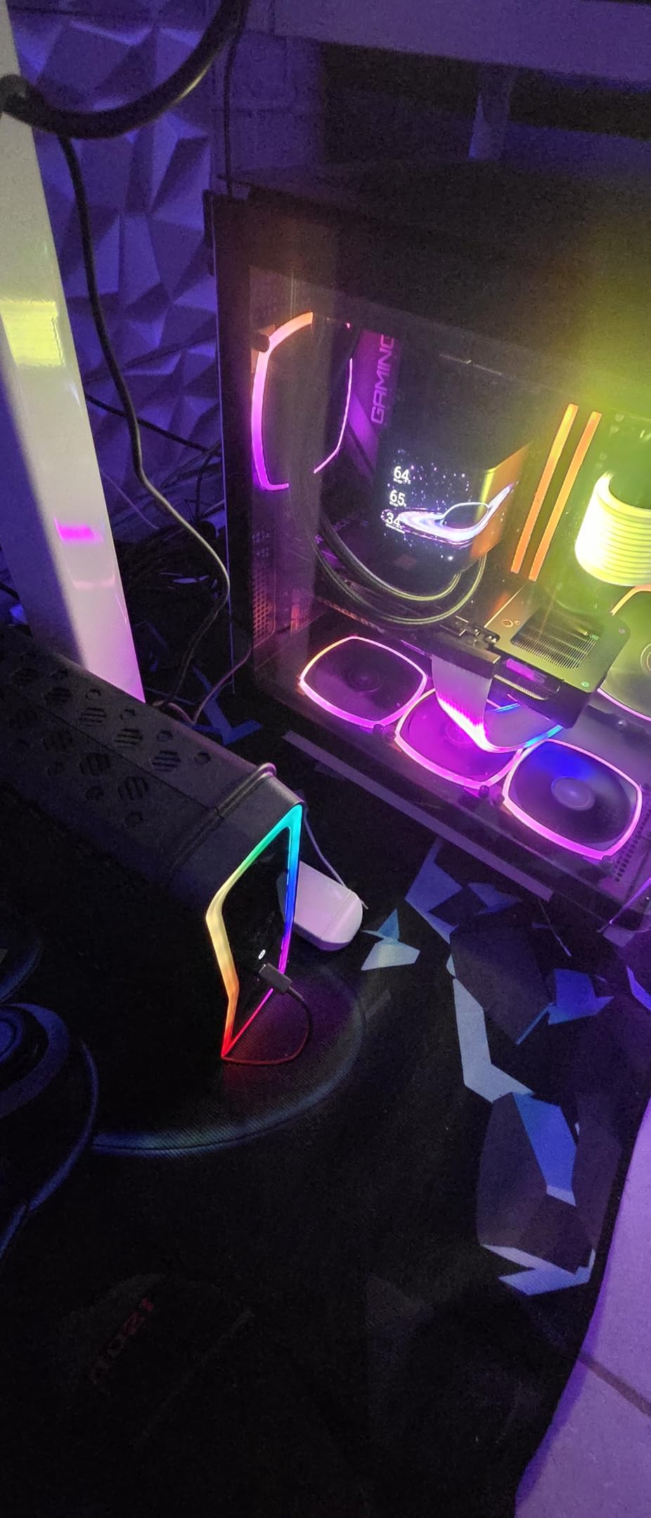 CyberPower GX150C2-E Gaming UPS Battery Backup and Surge Protector, 1500VA/1000W, RGB Lighting, 13 Outlets, USB-C Charging, UL Certified customer photo 2