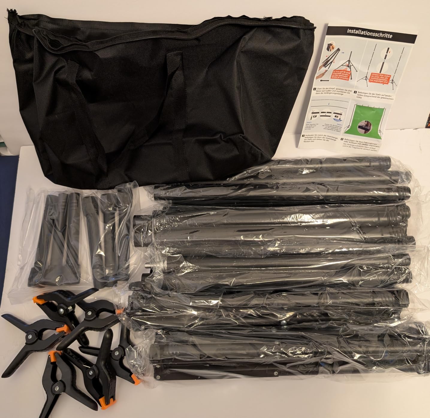 Backdrop Stand 10x7ft(WxH)- 7 Widths Photo Studio Adjustable Background Stand Support kit with Clamps, Carrying Bag for Party, Photo Booth, Banner, Events Decoration, Wedding, Photography customer photo 1
