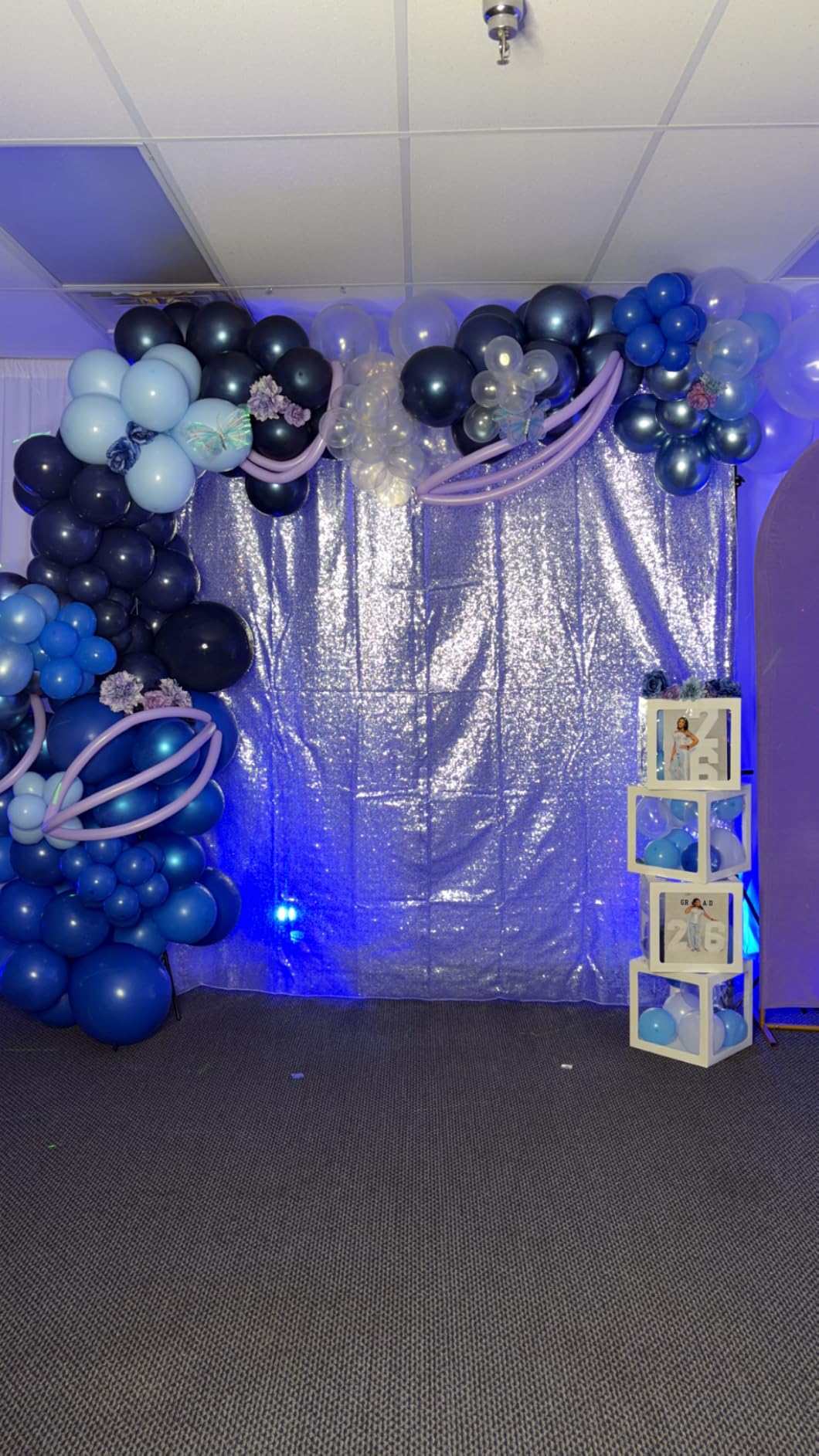 Backdrop Stand 10x7ft(WxH)- 7 Widths Photo Studio Adjustable Background Stand Support kit with Clamps, Carrying Bag for Party, Photo Booth, Banner, Events Decoration, Wedding, Photography customer photo 2