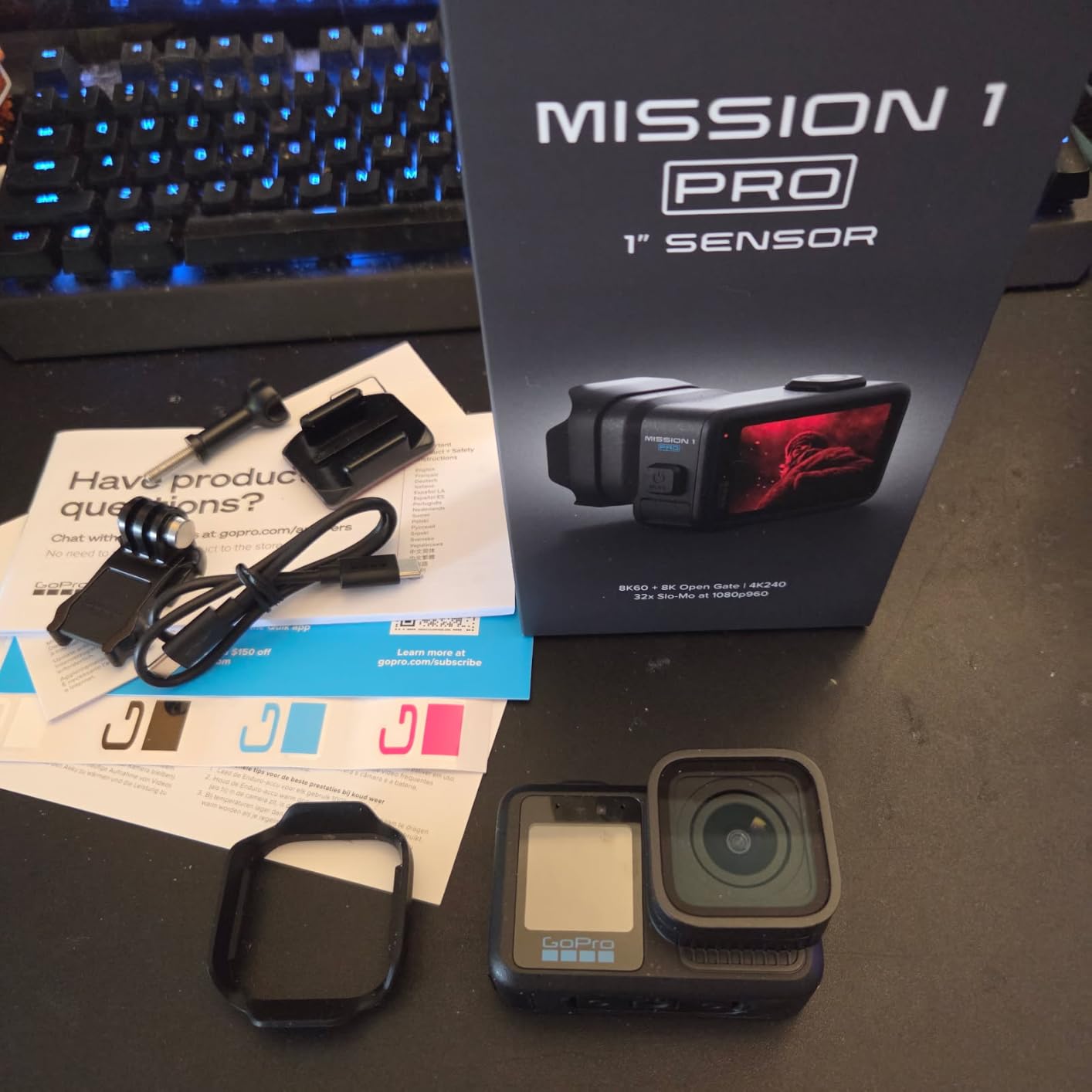 GoPro Mission 1 PRO - Compact Cinema Action Camera with 8K60 Video, 1