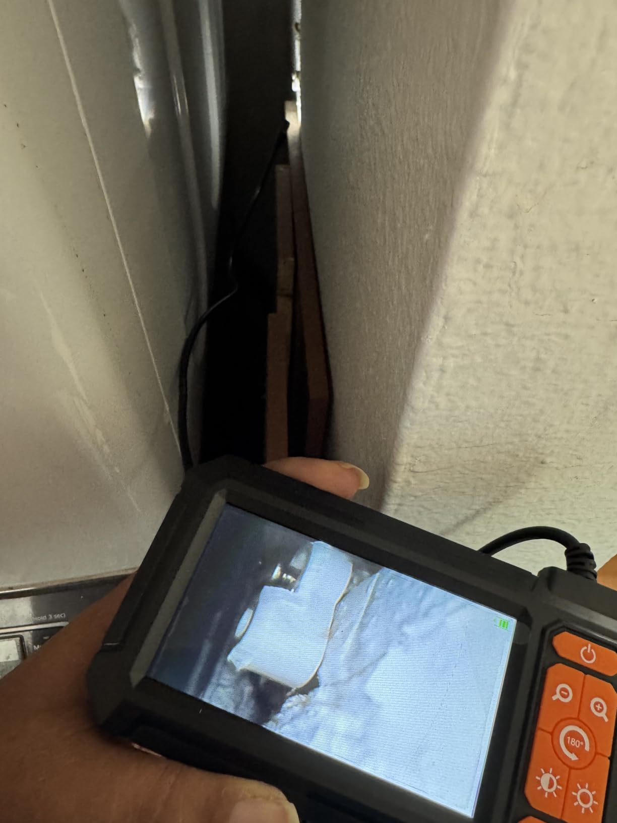 Industrial Endoscope, 1080P Digital Inspection Camera, 7.9mm Lens, IP67-Rated Waterproof Sewer Camera, Equipped with a 4.3-inch LCD Screen, 8 LED Lights, and a 16.5FT Semi-Rigid Probe customer photo 1