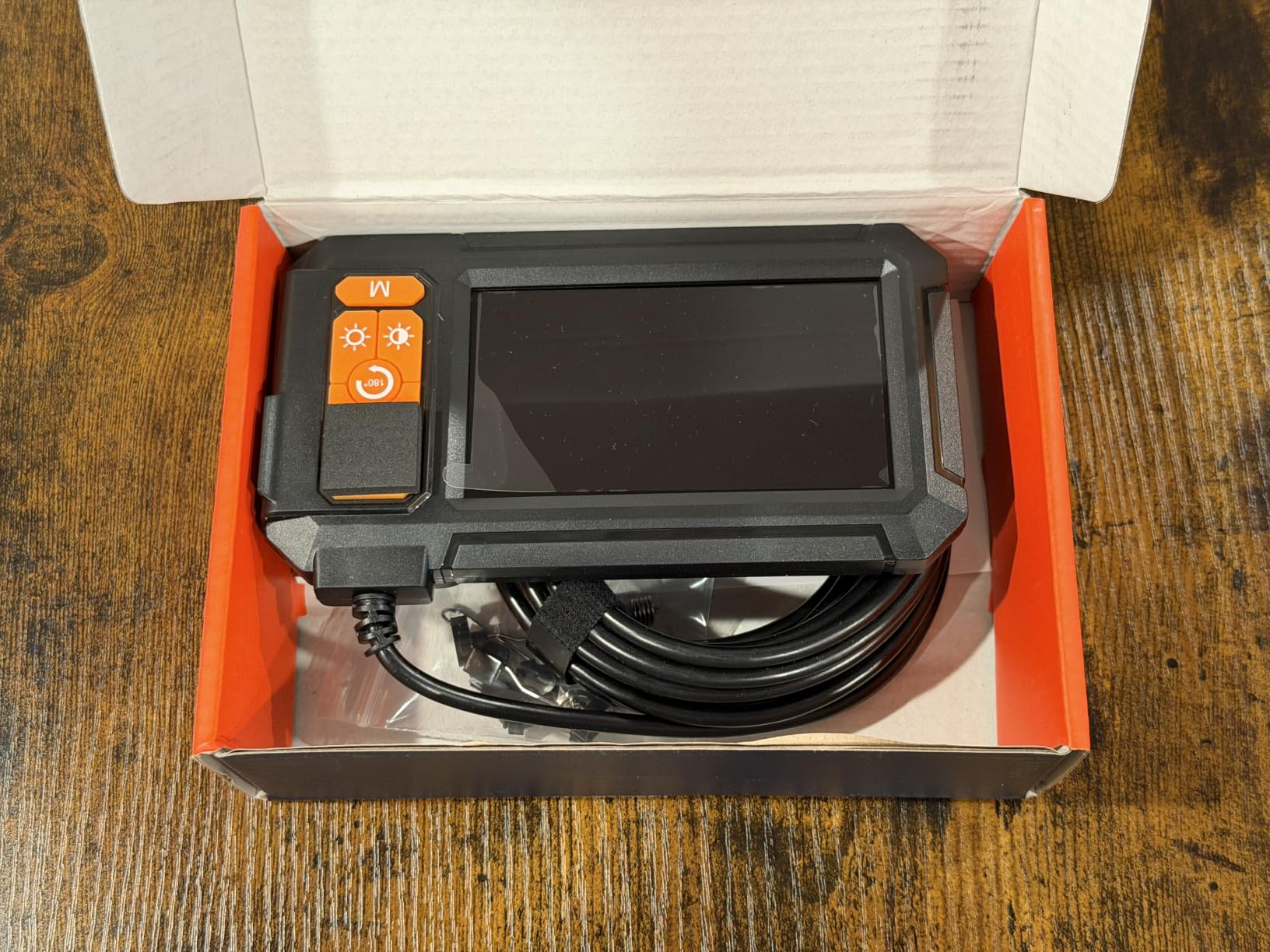 Industrial Endoscope, 1080P Digital Inspection Camera, 7.9mm Lens, IP67-Rated Waterproof Sewer Camera, Equipped with a 4.3-inch LCD Screen, 8 LED Lights, and a 16.5FT Semi-Rigid Probe customer photo 2