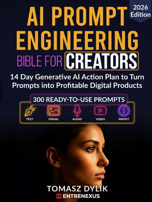 AI Prompt Engineering Bible for Creators: 14 Day Generative AI Action Plan to Turn Prompts into Profitable Digital Products (The Generative AI Creator Series Book 5) customer photo 2