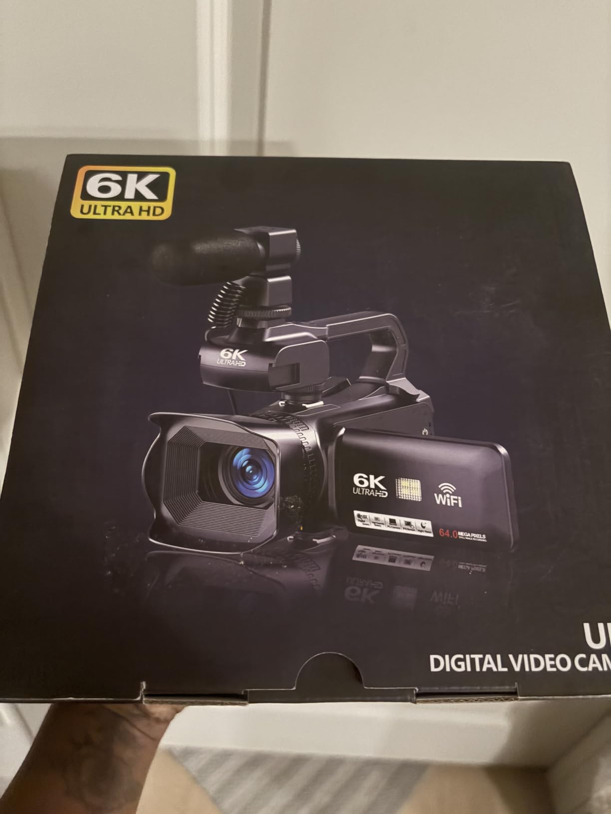 6K 64MP UHD Camcorder Video Camera WIFI Vlogging Camera For YouTube Webcam | 18X Digital Zoom, IR Night Vision, 4.0