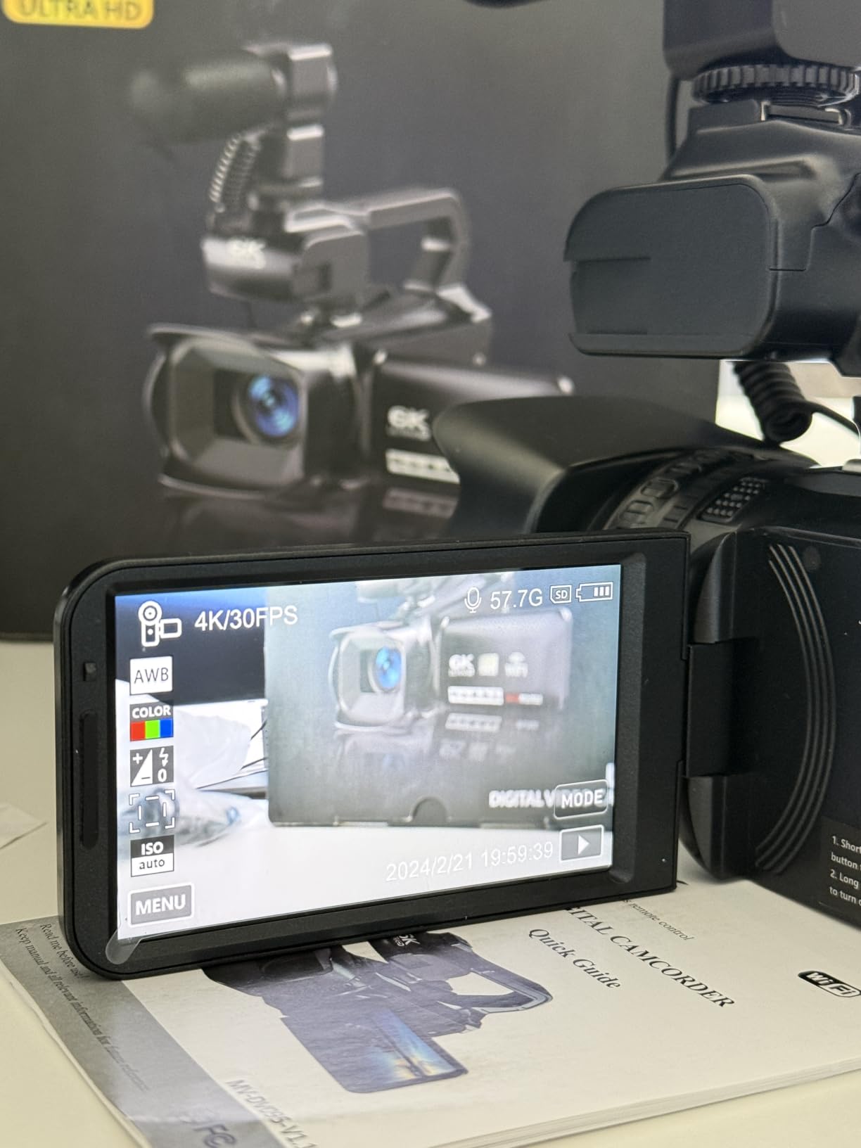 6K 64MP UHD Camcorder Video Camera WIFI Vlogging Camera For YouTube Webcam | 18X Digital Zoom, IR Night Vision, 4.0