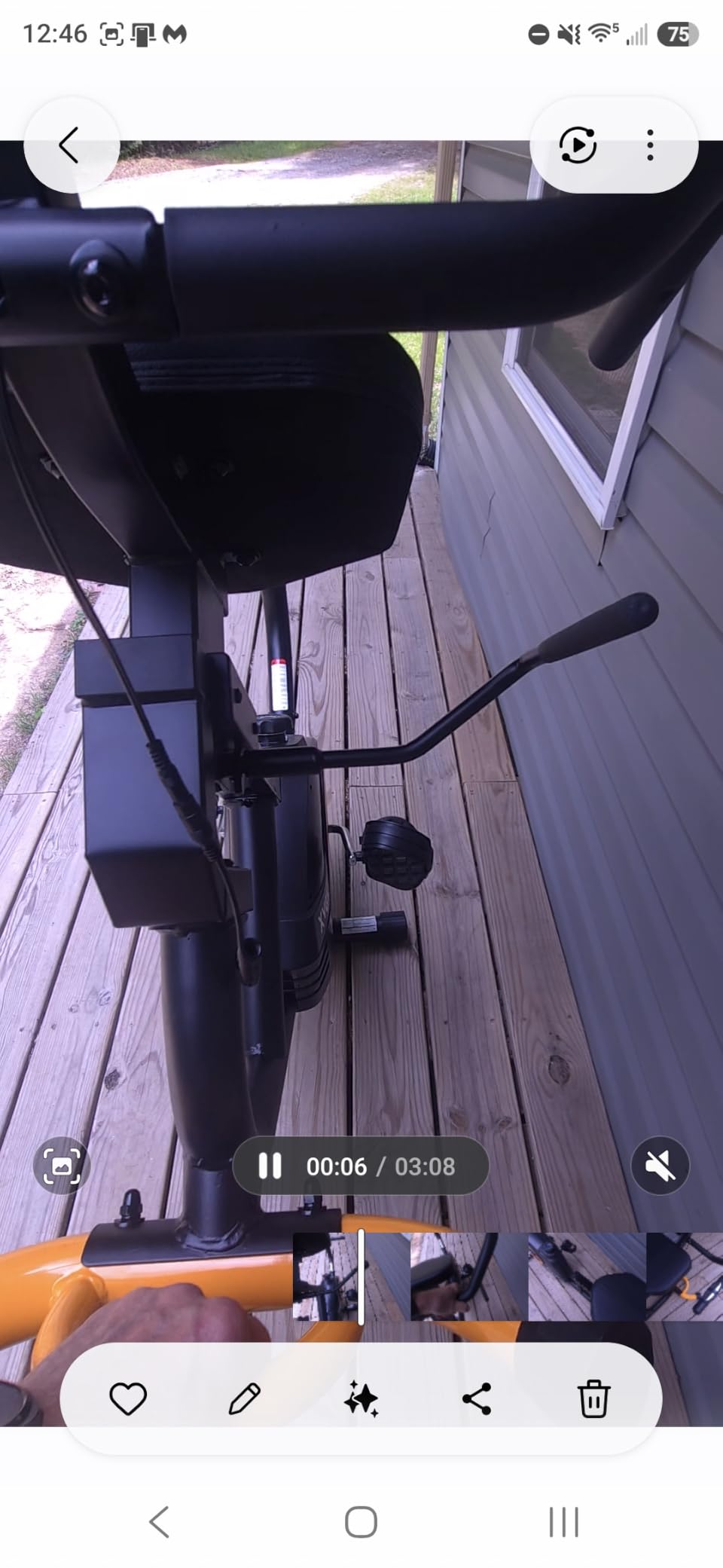 Recumbent Exercise Bike for Home, Recumbent Stationary Bikes for Seniors customer photo 2