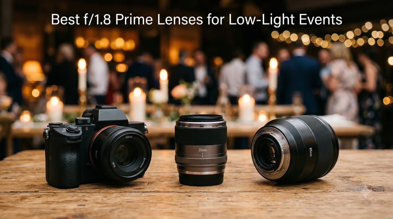 Best f/1.8 Prime Lenses for Low-Light Events