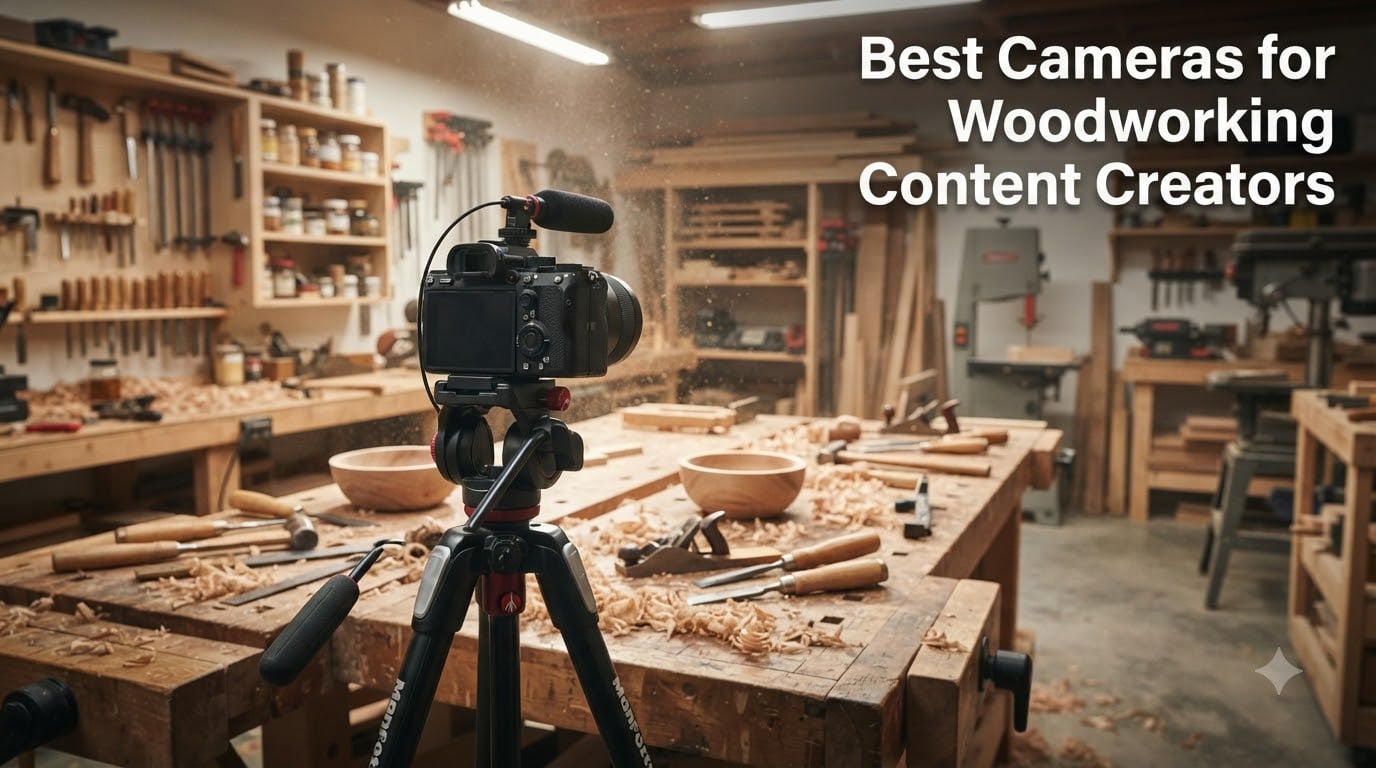 Best Cameras for Woodworking Content Creators