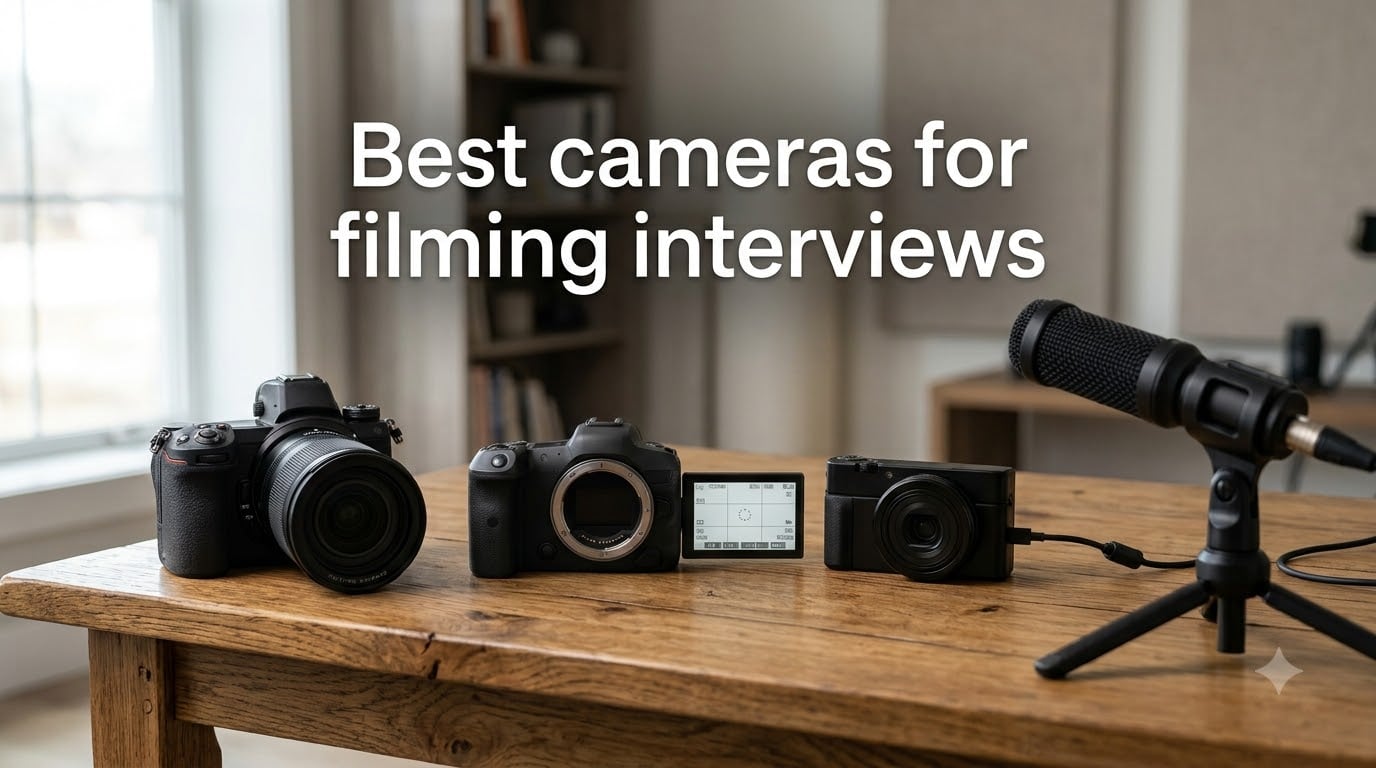 Best cameras for filming interviews