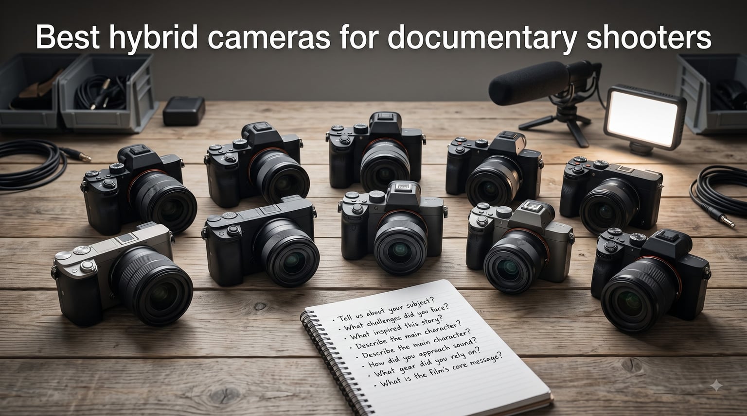 Best hybrid cameras for documentary shooters