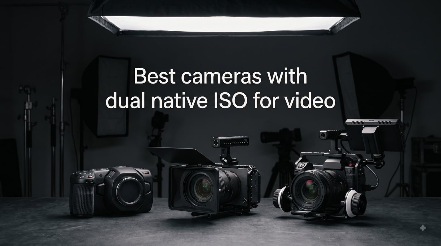 Best cameras with dual native ISO for video