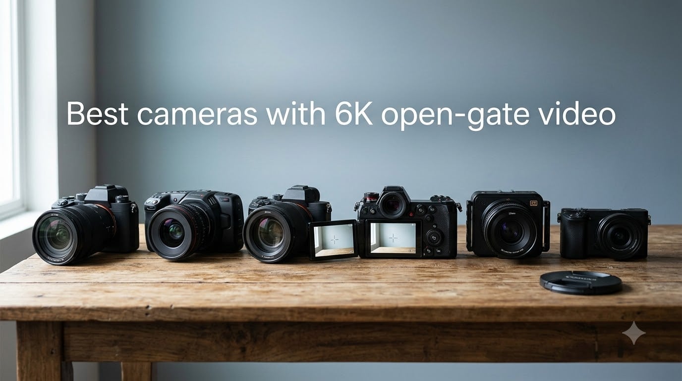 Best cameras with 6K open-gate video
