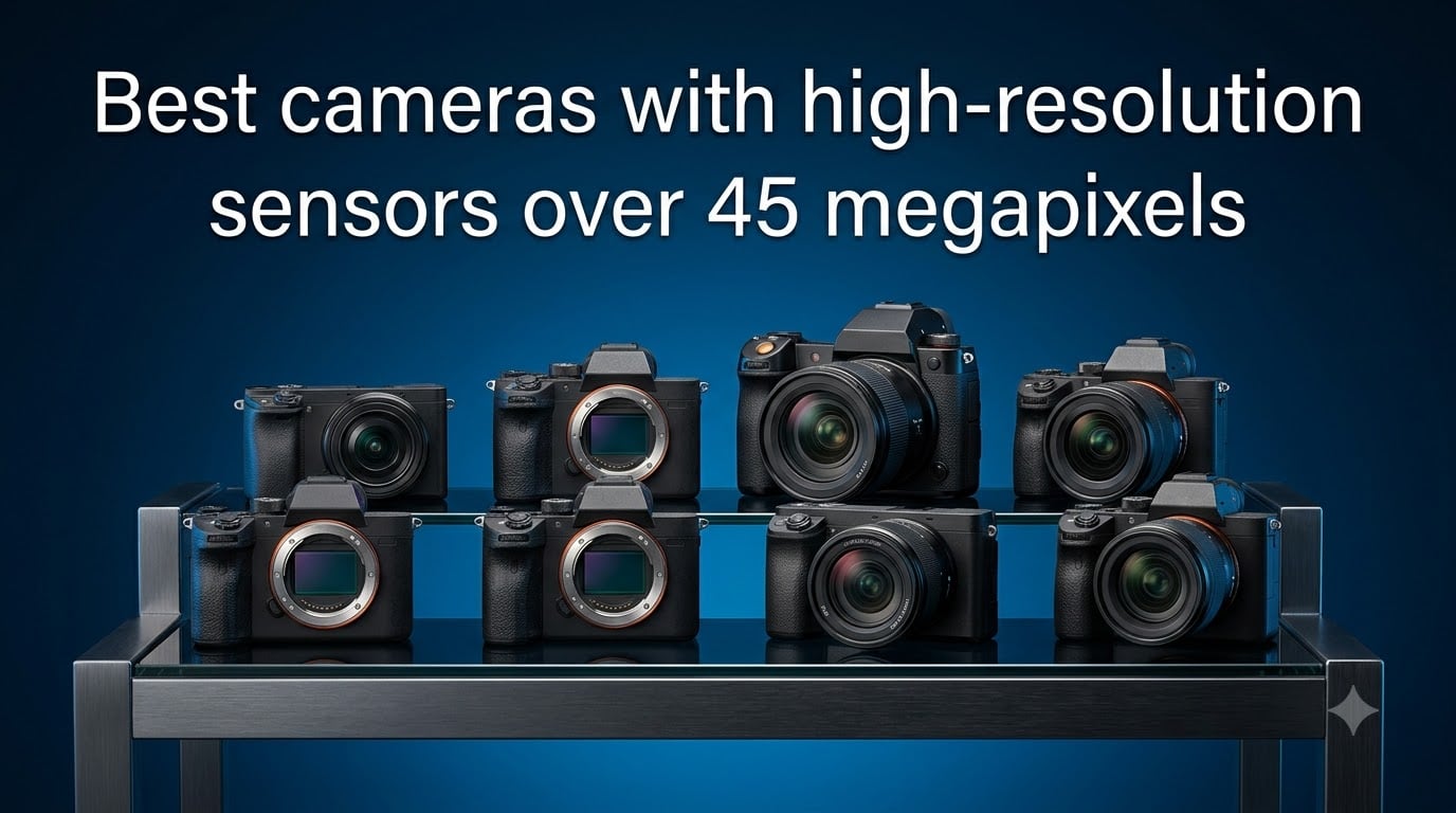 Best cameras with high-resolution sensors over 45 megapixels
