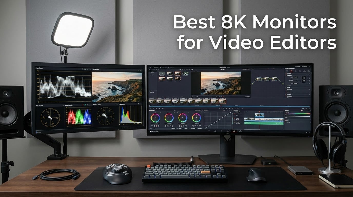 Best 8K Monitors for Video Editors