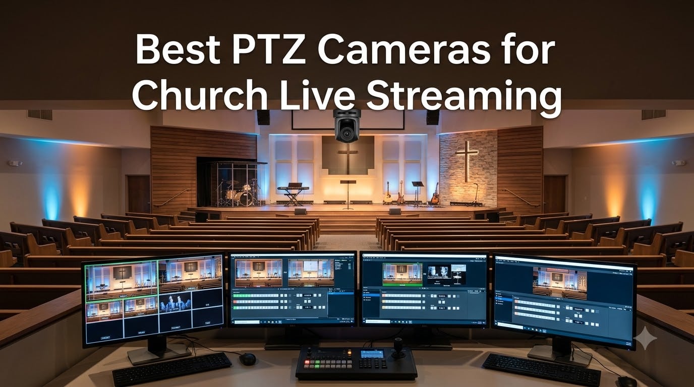 Best PTZ Cameras for Church Live Streaming