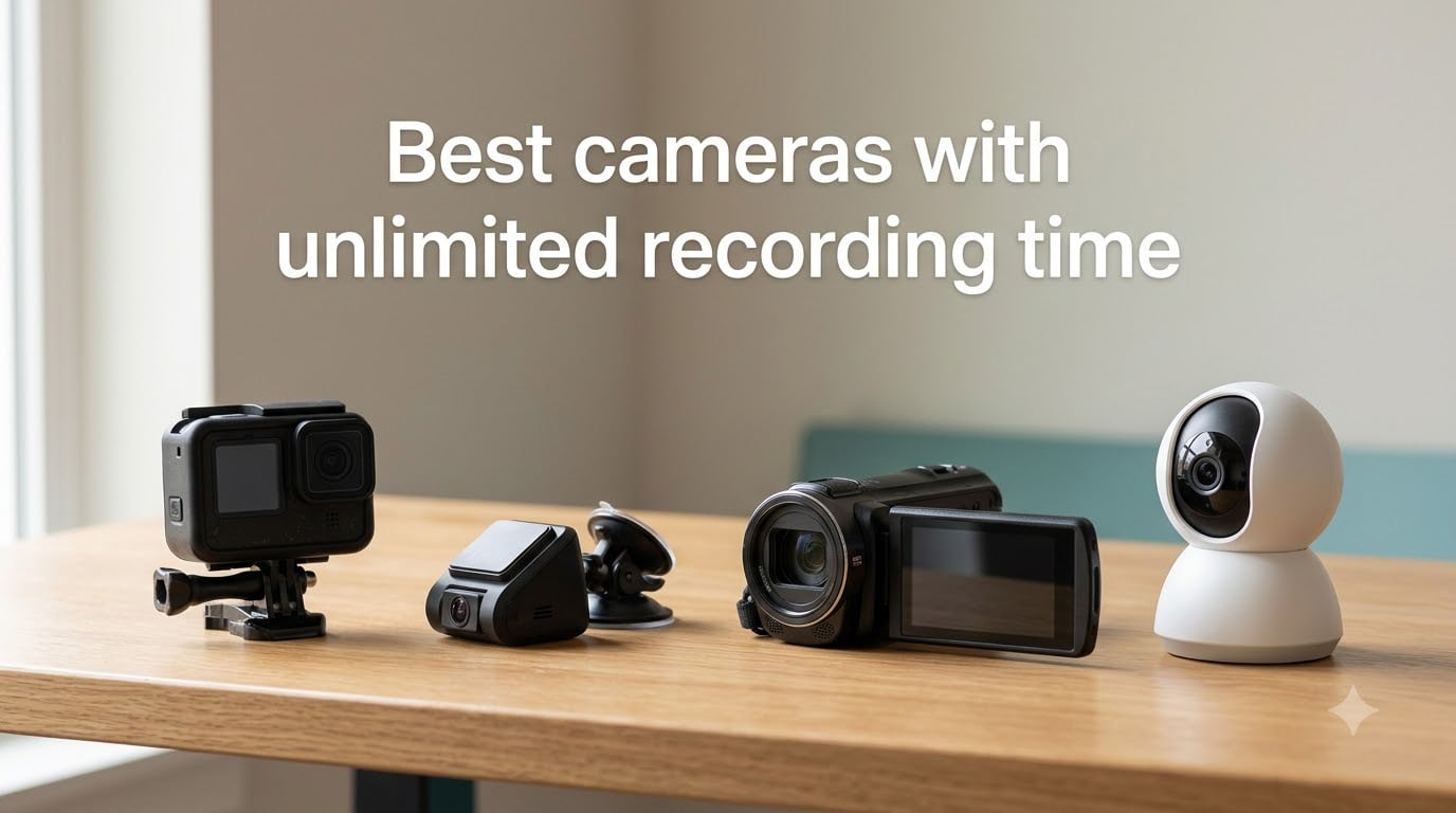 Best cameras with unlimited recording time