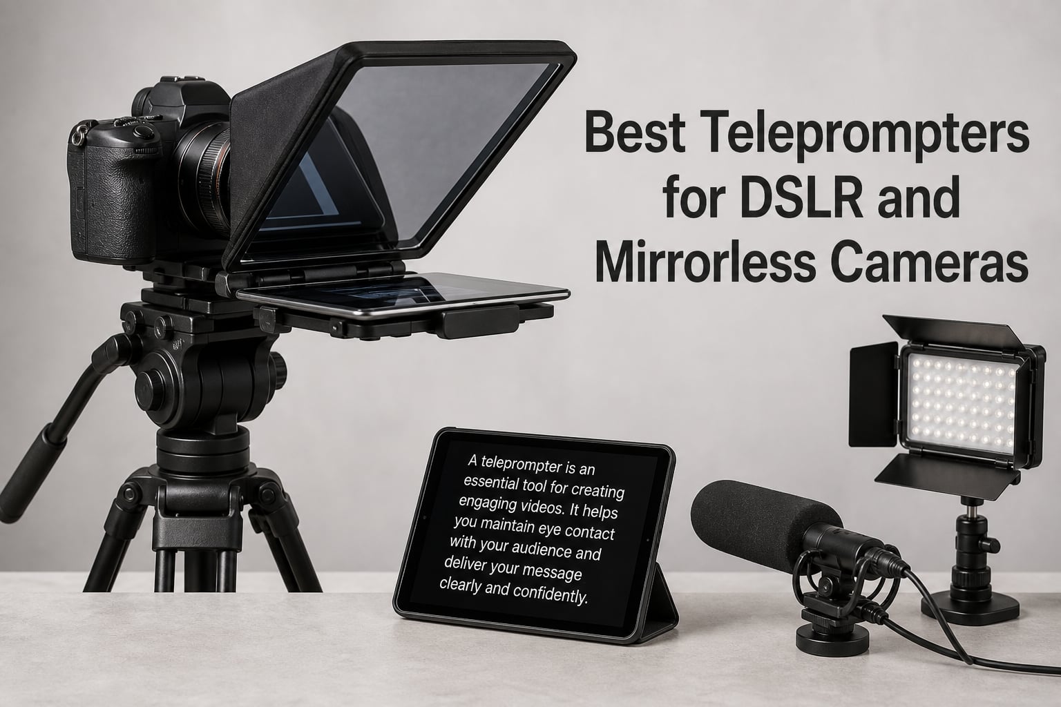 Best Teleprompters for DSLR and Mirrorless Cameras