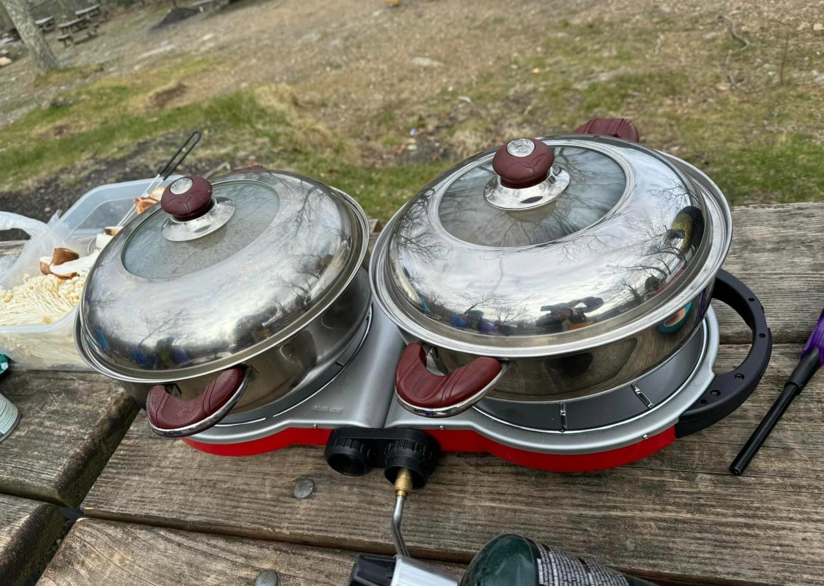 Coleman Fold ‘N Go 2-Burner Propane Stove, Dual Adjustable Burners with 20,000 BTUs of Power & InstaStart Ignition, Great for Camping, Tailgating, Grilling, & More customer photo 1