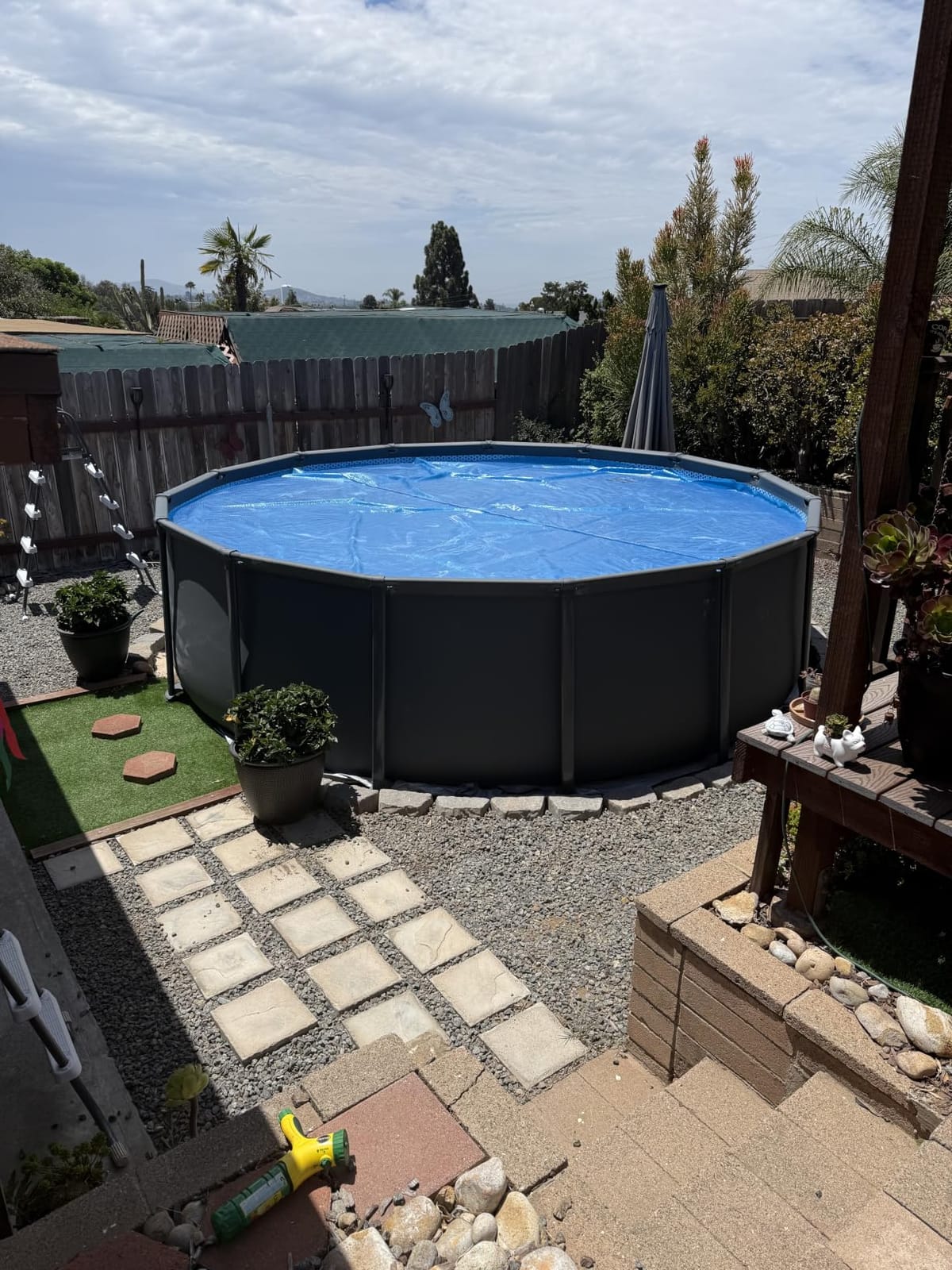 INTEX 28012E Solar Pool Cover: for 12ft Round Easy Set and Metal Frame Pools – Insulates Pool Water – Reduces Water Evaporation – Keeps Debris Out – Reduces Chemical Consumption customer photo 2