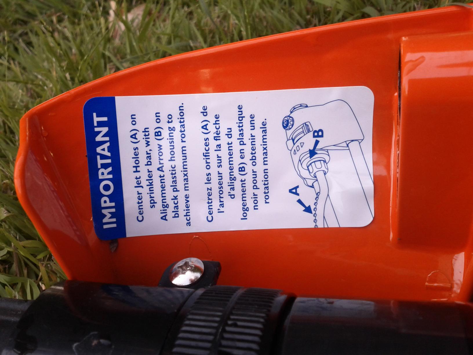 Dramm 15005 ColorStorm Premium Metal Brass Nozzle Jets, Blue Oscillating Sprinkler customer photo 1