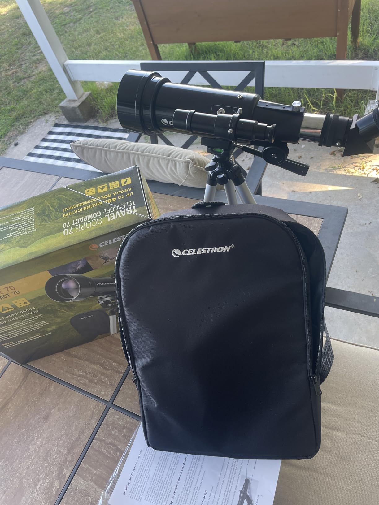 Celestron Travel Scope 70mm Beginner Portable Telescope with Backpack customer photo 2