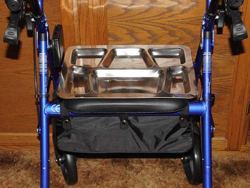 Drive Medical Hugo Elite Rollator Walker with Seat and Basket, Blue customer photo 2