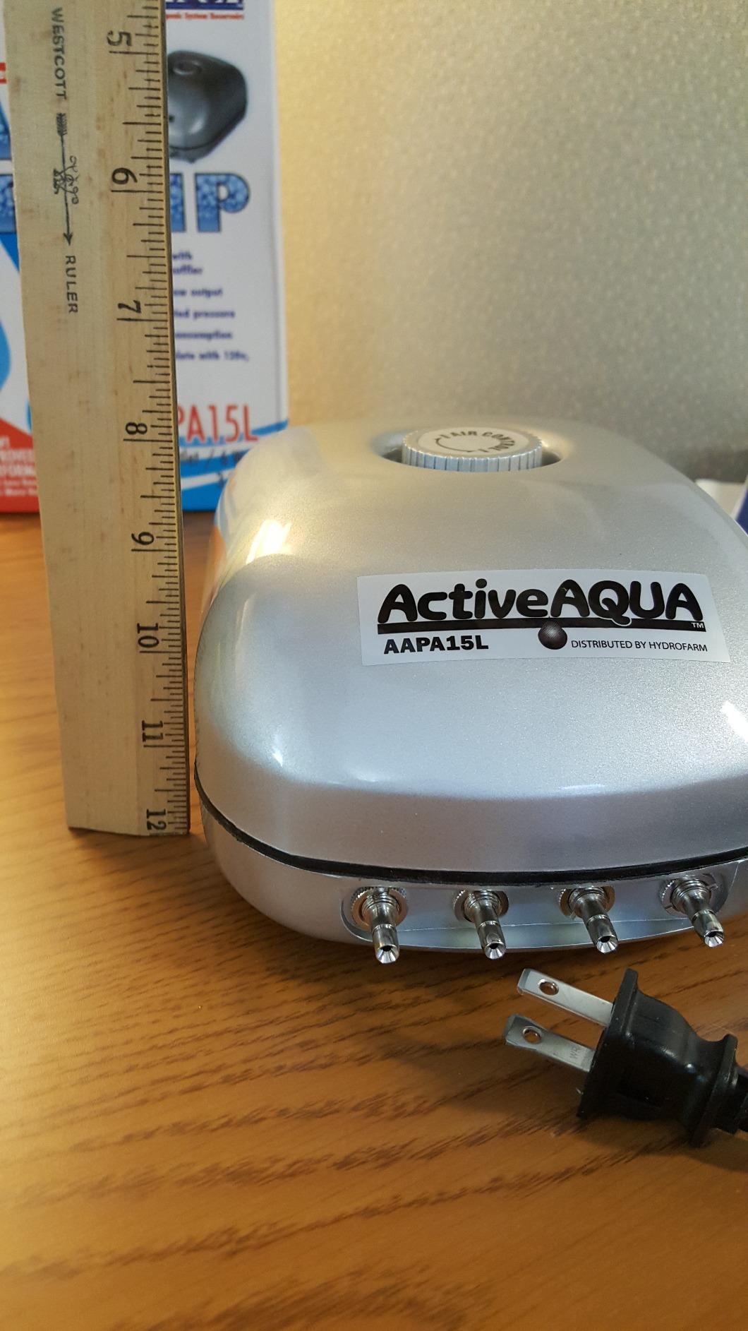 Active Aqua 4-Outlet Air Pump, 6W, 15 L/min, Silver/Grey, Aquarium Aerator customer photo 2