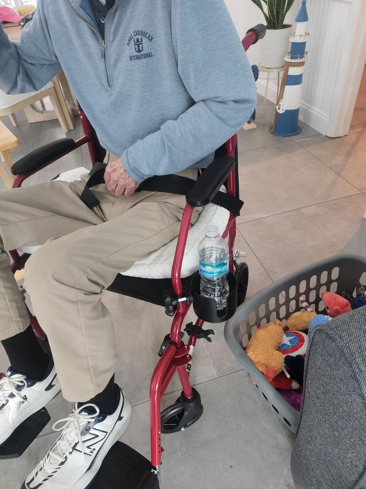 Medline Ultralight Transport Wheelchair, 19