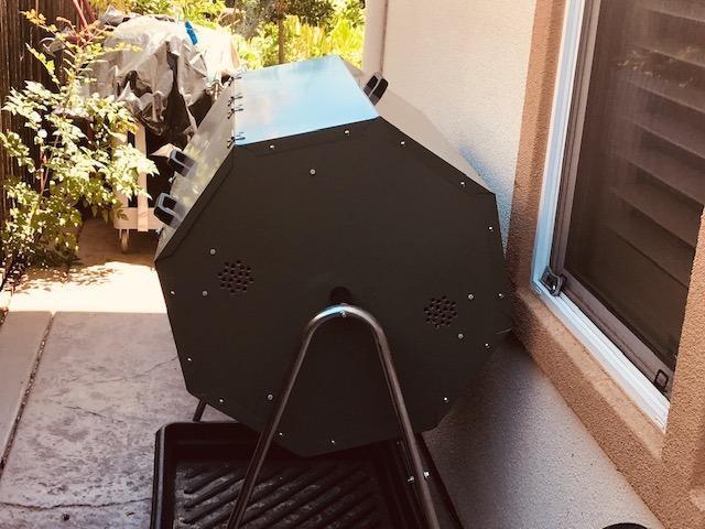 Jora Composter JK 270 - Outdoor Dual Chamber Compost Tumbler - 70 Gallon - Galvanized Steel Construction customer photo 2