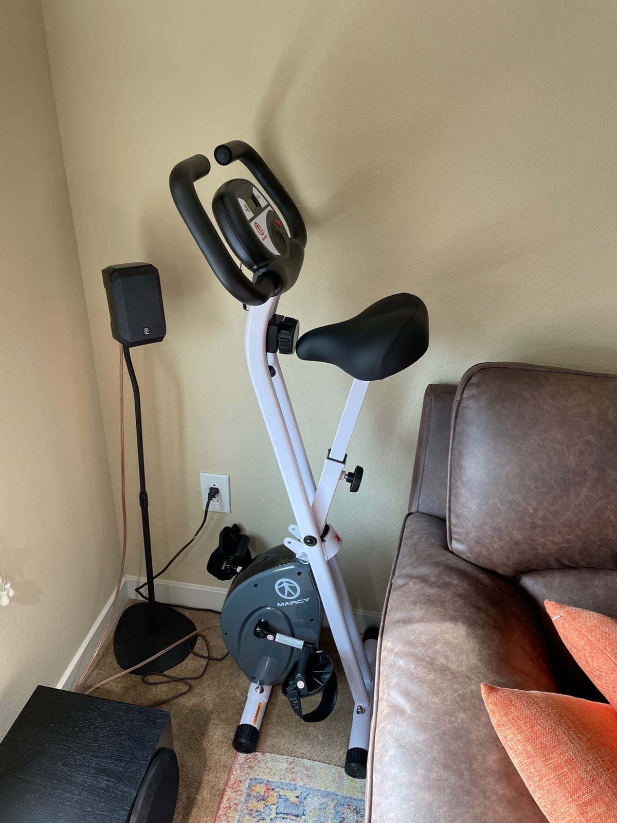 Marcy Foldable Upright Exercise Bike with Adjustable Resistance for Cardio Workout & Strength Training - Multiple Styles Available customer photo 2