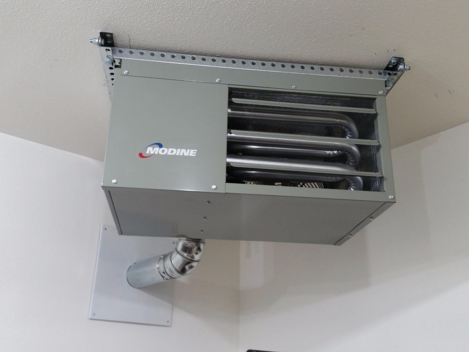 Modine HD45AS0111Natural Gas Hot Dawg Garage Heater 45,000 BTU with 80-Percent Efficiency Grey customer photo 1