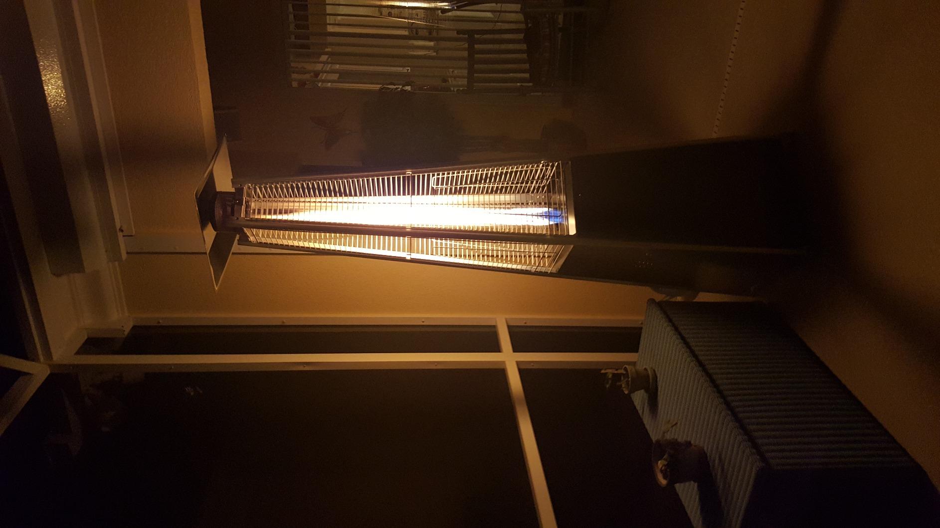 Outdoor Propane Patio Heater - Commercial LP Gas Porch & Deck Heater - Black customer photo 1