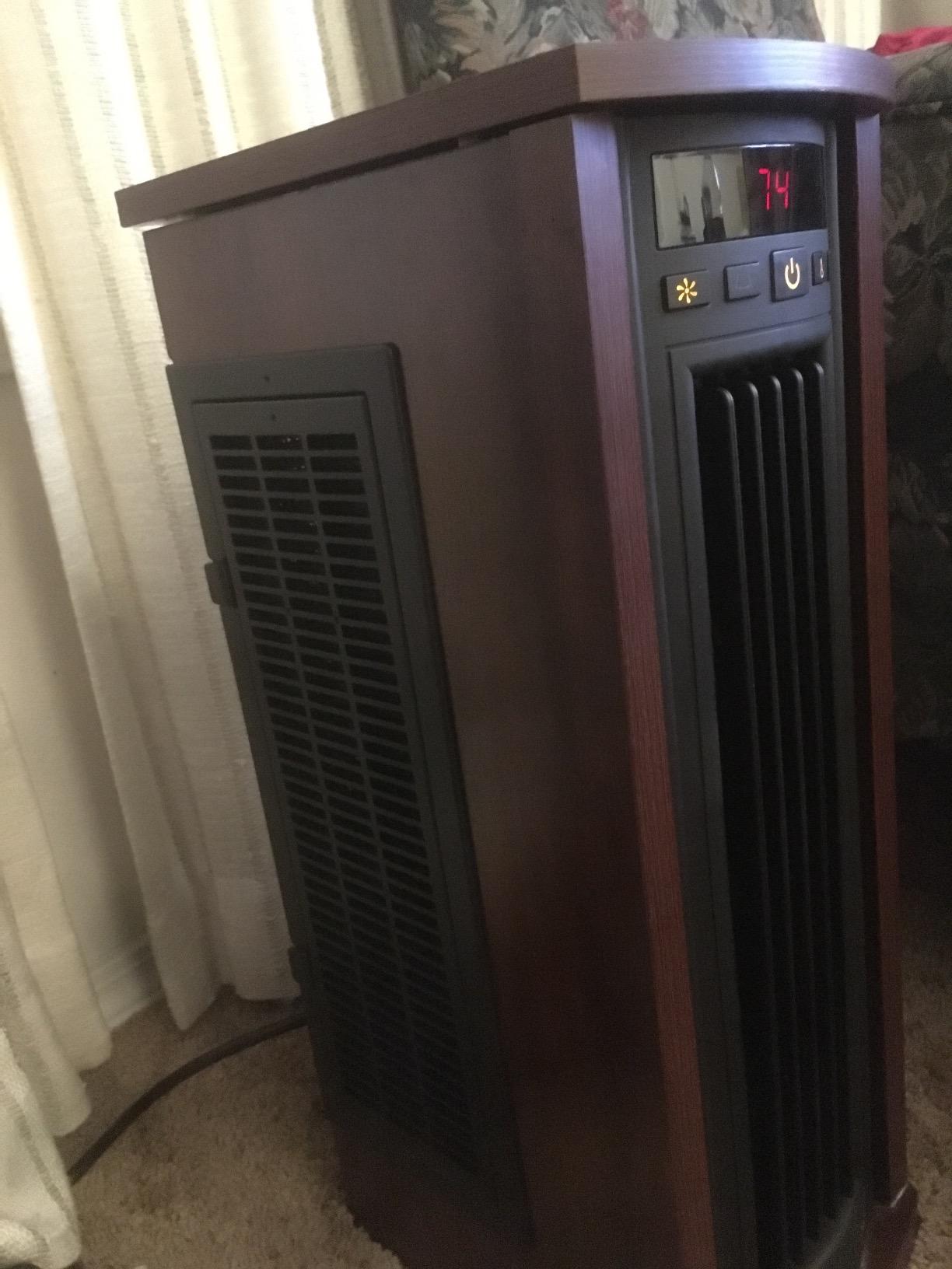 duraflame Electric Tower Heater, Oscillating Tower and Space Heater for Office or Large Room up to 1,000 Square Feet customer photo 2