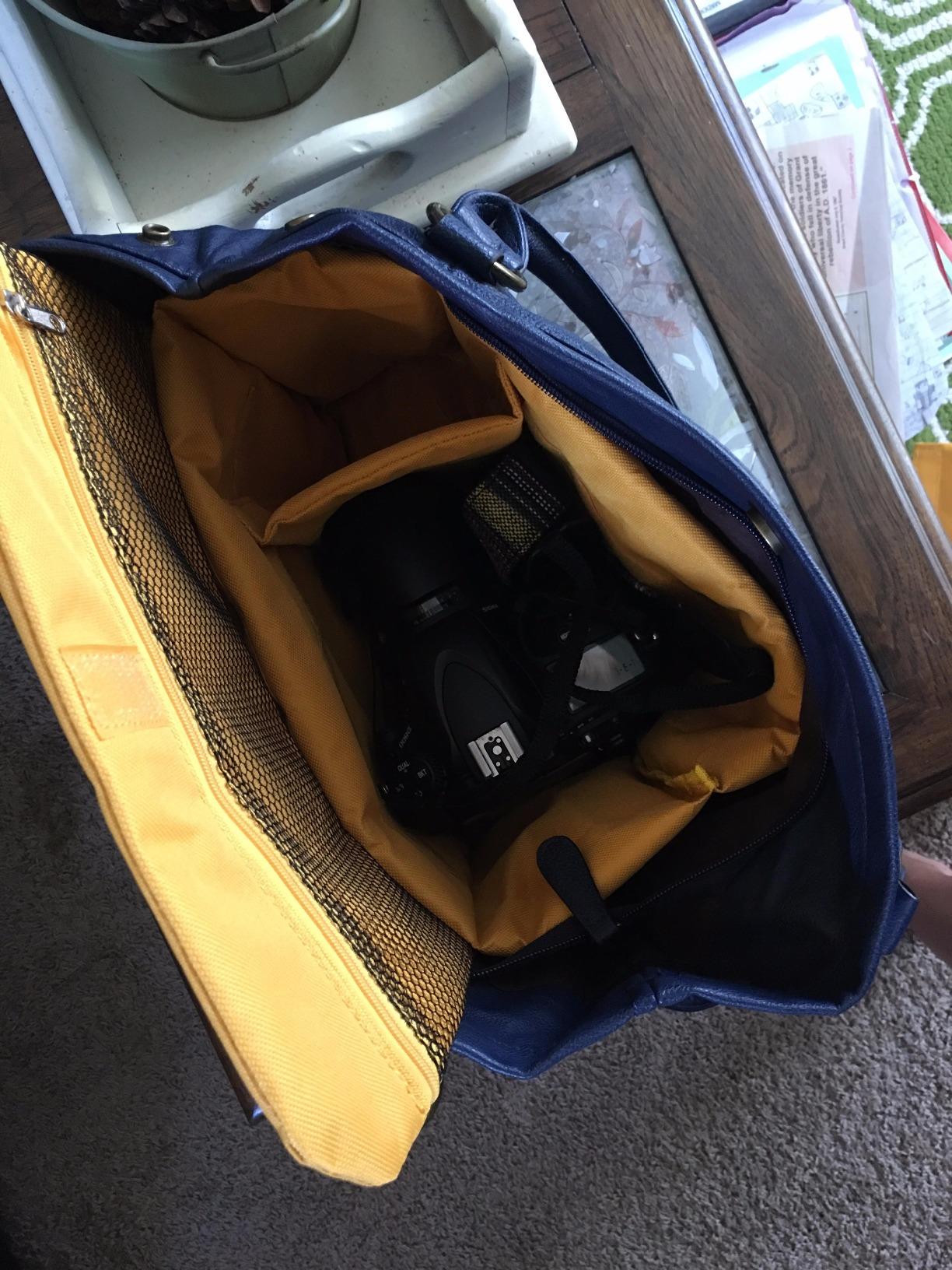 Men's Lightweight Vintage Waterproof Canvas DSLR SLR Shockproof Camera Shoulder Messenger Bag Sling Bag customer photo 1
