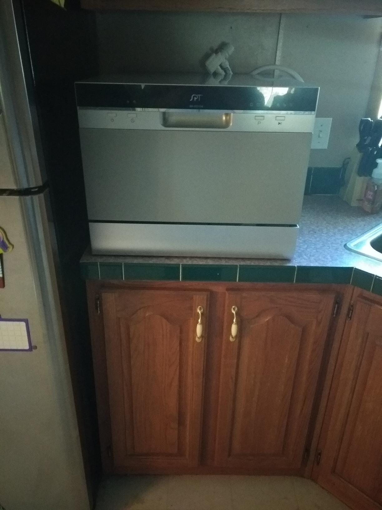 SPT SD-2224DS ENERGY STAR Compact Countertop Dishwasher with Delay Start - Portable Dishwasher with Stainless Steel Interior and 6 Place Settings Rack Silverware Basket, Silver customer photo 1
