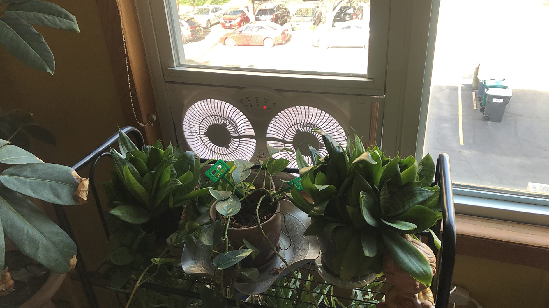 Genesis Twin Fan High Velocity Reversible AirFlow Fan, LED Indicator Lights Adjustable Thermostat & Max Cool Technology, ETL Certified, White (A1WINDOWFAN) customer photo 2