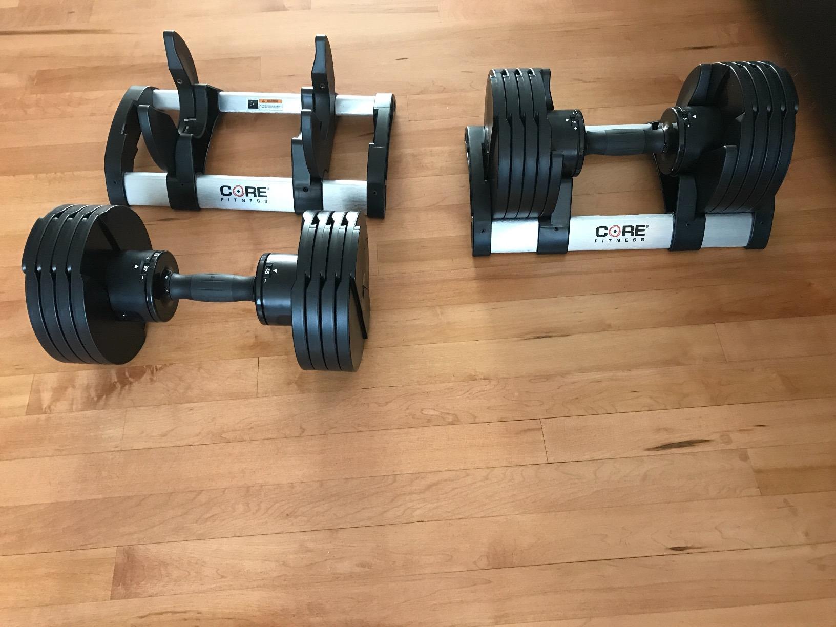 Core Fitness® Adjustable Dumbbell Weight Set by Affordable Dumbbells customer photo 1