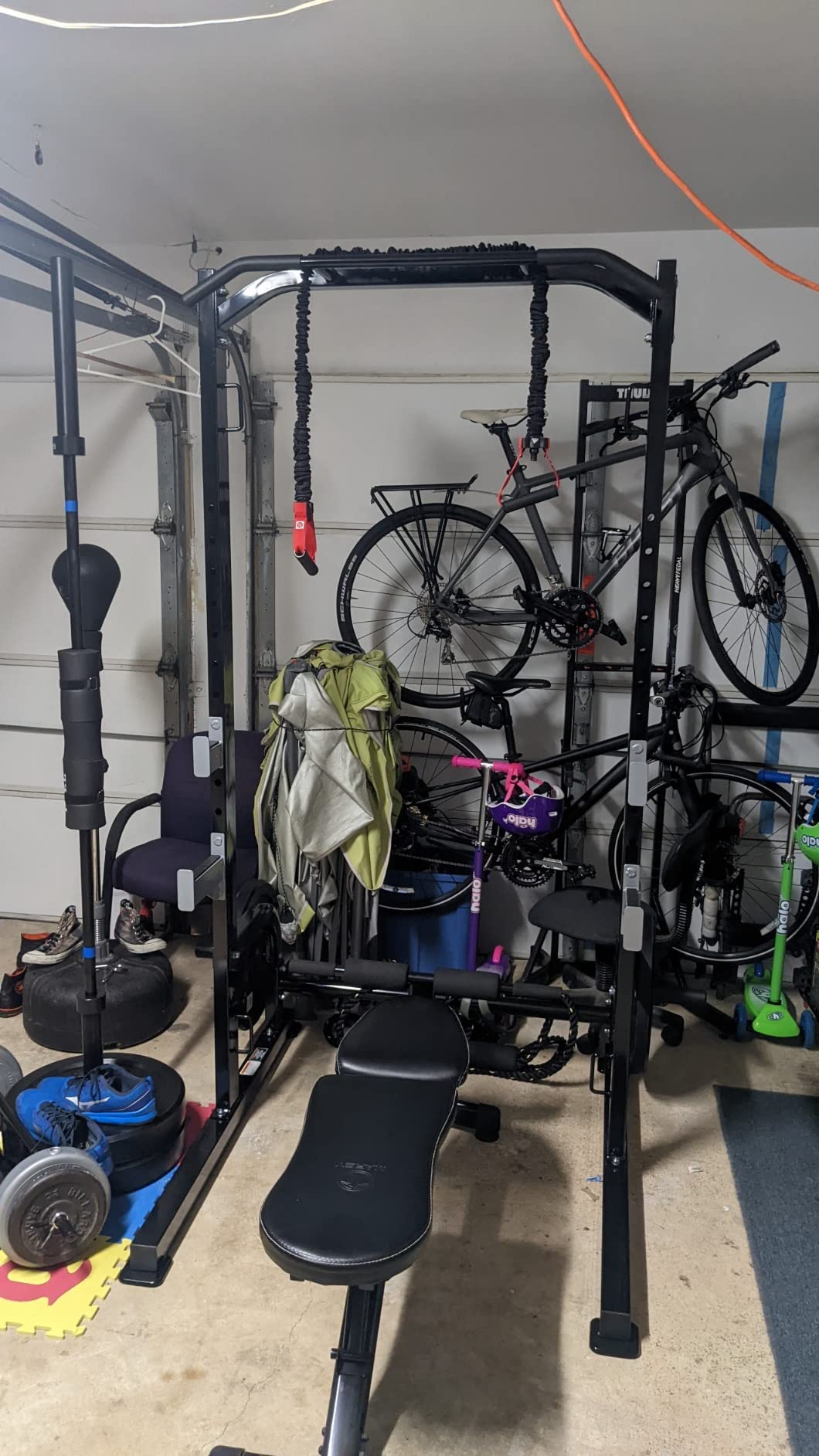 Marcy Olympic Cage Home Gym System – Multifunction Squat Rack, Customizable Training Station SM-8117 customer photo 1