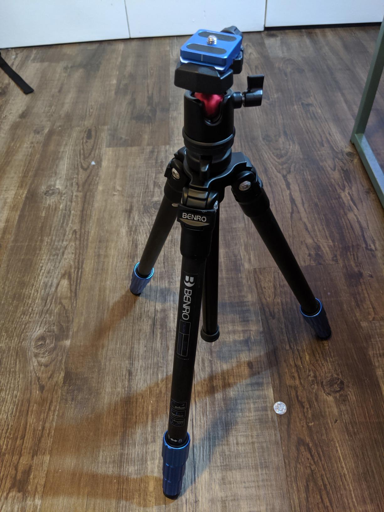 Benro Slim Tripod Kit with Ball Head, Carbon Fiber, 4 Sections, Twist Lock Legs, 57.6