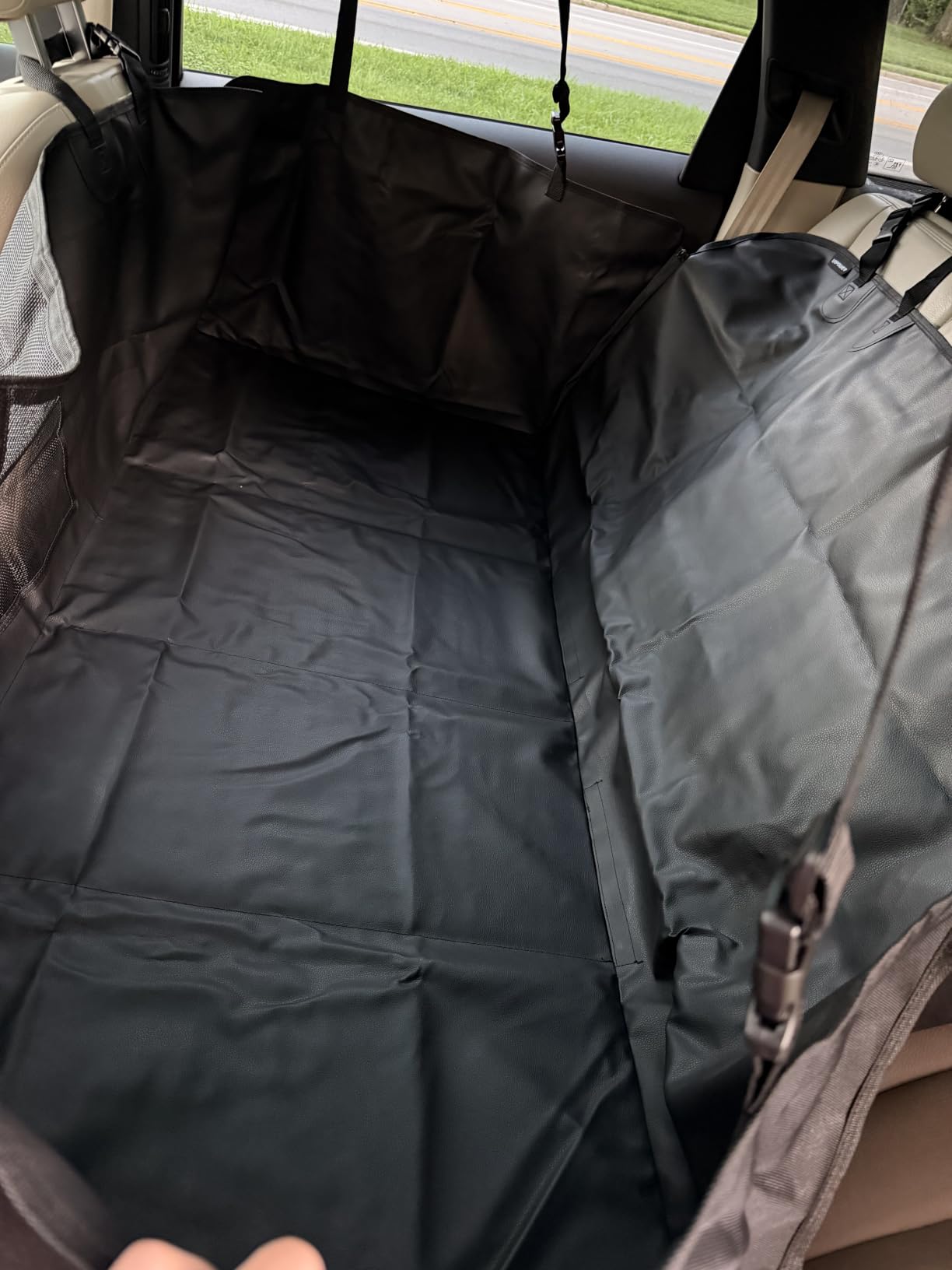 URPOWER Dog Car Seat Cover for Back Seat, 100% Waterproof Hammock for Car customer photo 1