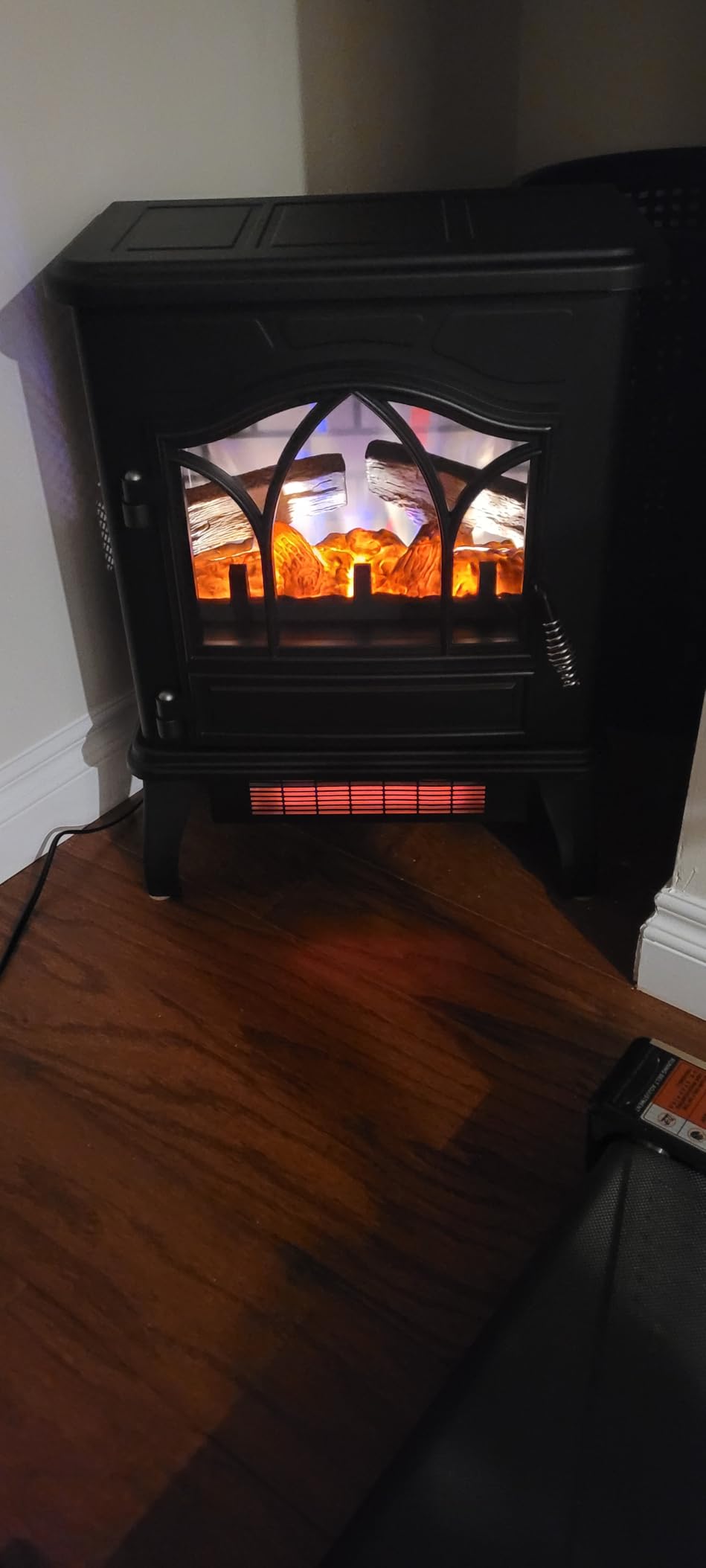 duraflame® 3D Infrared Quartz Electric Fireplace Stove Heater, Black customer photo 1