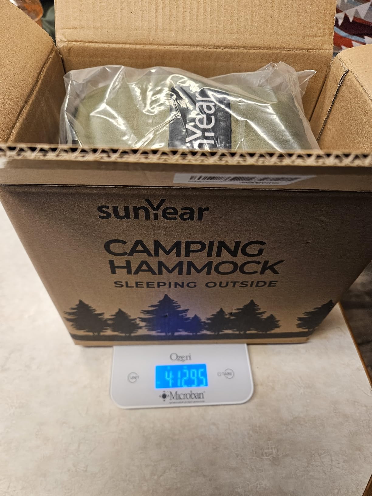 Sunyear Camping Hammock, Portable Single & Double Hammock with Net, 2 Person Hammock Tent with 2 * 10ft Straps, Best for Outdoor Hiking Survival Travel customer photo 1