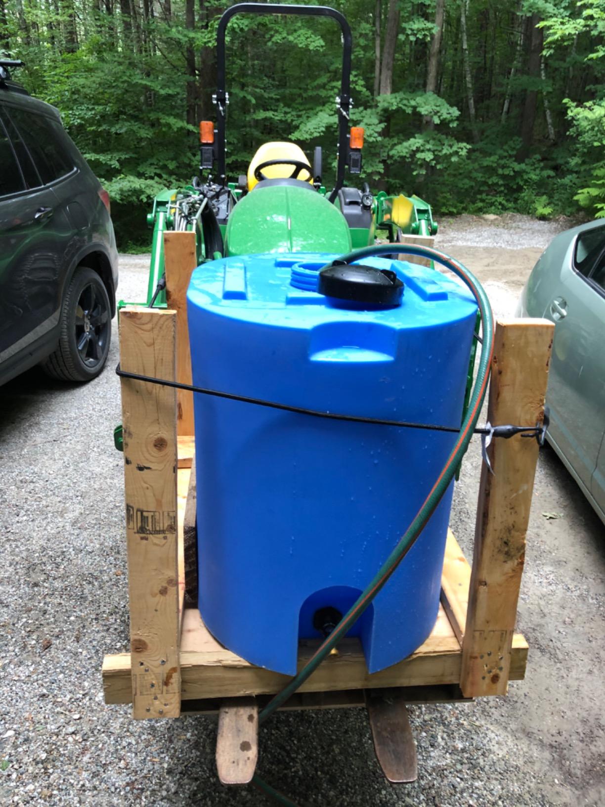 WaterPrepared 55 Gallon Unique Stackable Utility Water Tank, Blue customer photo 1